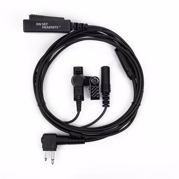 On Set Headsets Introducing the On Set Headsets FilmPro Y for Motorola – a revolutionary leap forward in walkie talkie accessories. Boasting the same robust features as our standard FilmPro Surveillan