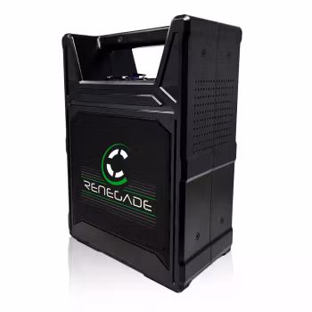 CORE RENEGADE Mobile Power Station, 777wh LiFEPO4 battery system, 15v/28v/48v outputs Includes PFQ8 External Charger and IEC Power Cable