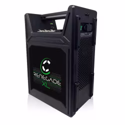 CORE RENEGADE XL Mobile Power Station, 1376wh Li-ion battery system, 15v/28v/48v outputs, 2x ptap and USB Color OLED Display and  includes IEC Power Cable for internal charger