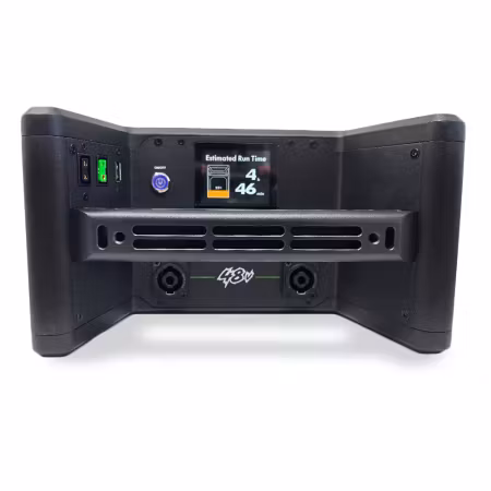 CORE RENEGADE XL Mobile Power Station, 1376wh Li-ion battery system, Dual 48v outputs, 2x ptap and USB Color OLED Display and  includes IEC Power Cable for internal charger