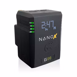 CORE 98wh Micro sized V-mount SMART battery pack, 14.8v 6.6Ah. 10A Draw with 4 LED Gauge Intergrated Ptap Port and USBPD, SMBUS Camera Communication
