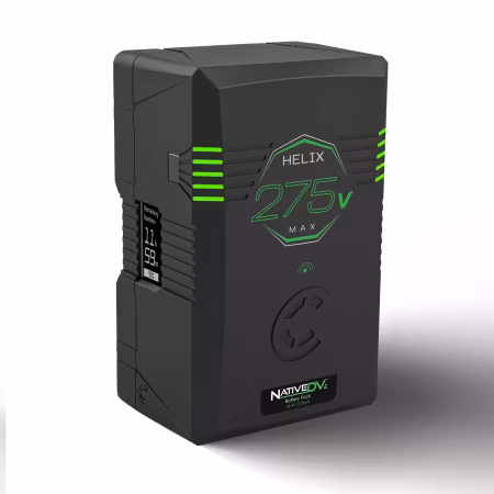 CORE Helix275max, 14.4v/28.8v, 275wh V-mount battery pack, LCD and w/ ptap and USB, , 20A Max Load