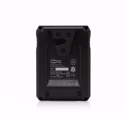 CORE 98wh Micro sized V-mount SMART battery pack, 14.8v 6.6Ah. 10A Draw with 4 LED Gauge Intergrated Ptap Port and USB, SMBUS Camera Communication