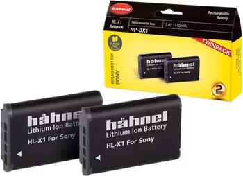 HÄHNEL Battery Sony HL-X1 / NP-BX1 Twin Pack