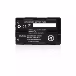 CORE 98wh, 14.8v, 6600mah HDV Battery w/ 4 LED Gauge with PTap and 45w USB-C PD Nano M series For Select Sony Camcorders, BPU replacement