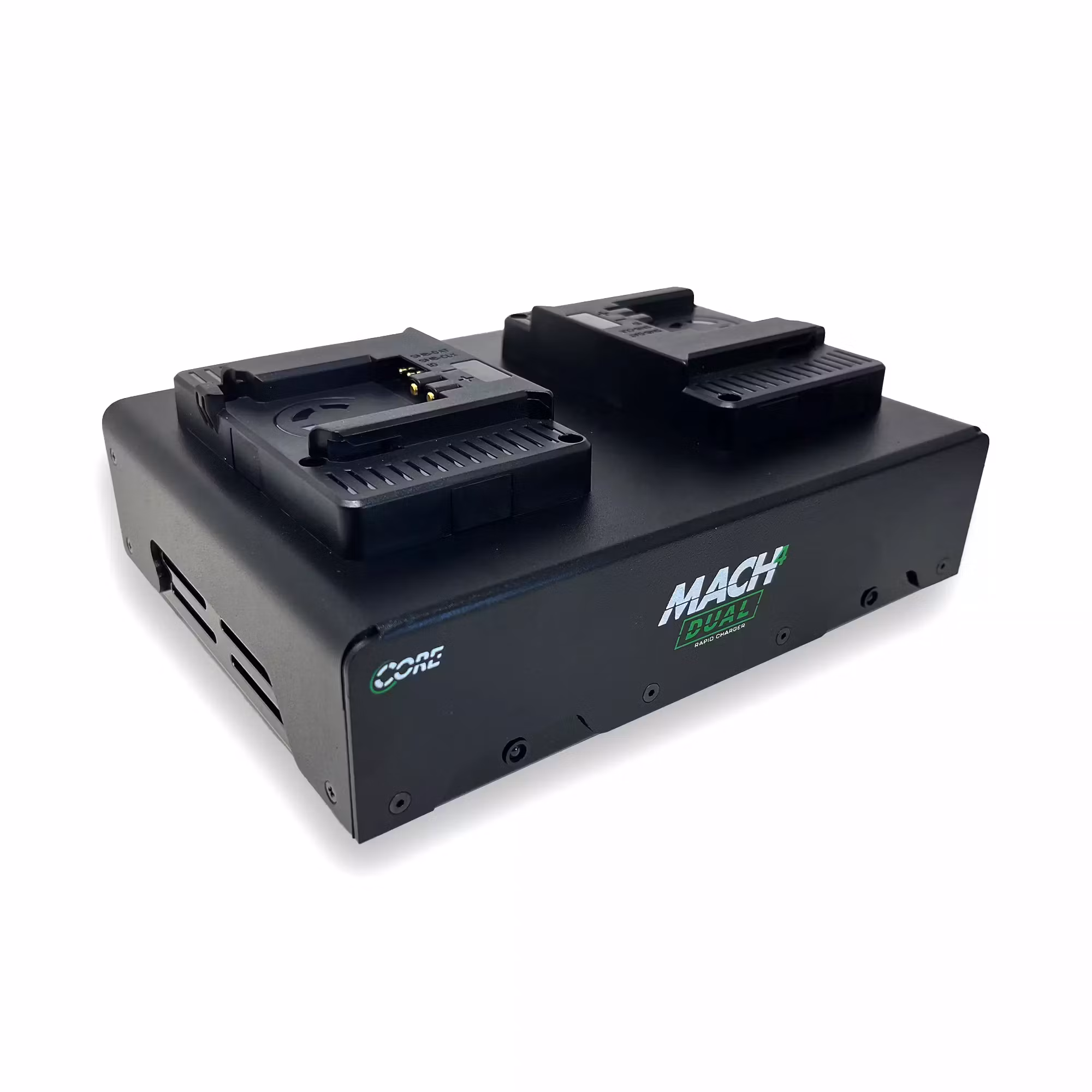 CORE Mach4 Dual Charger, 4A charge output per channel, V-mt Includes AC power cord
