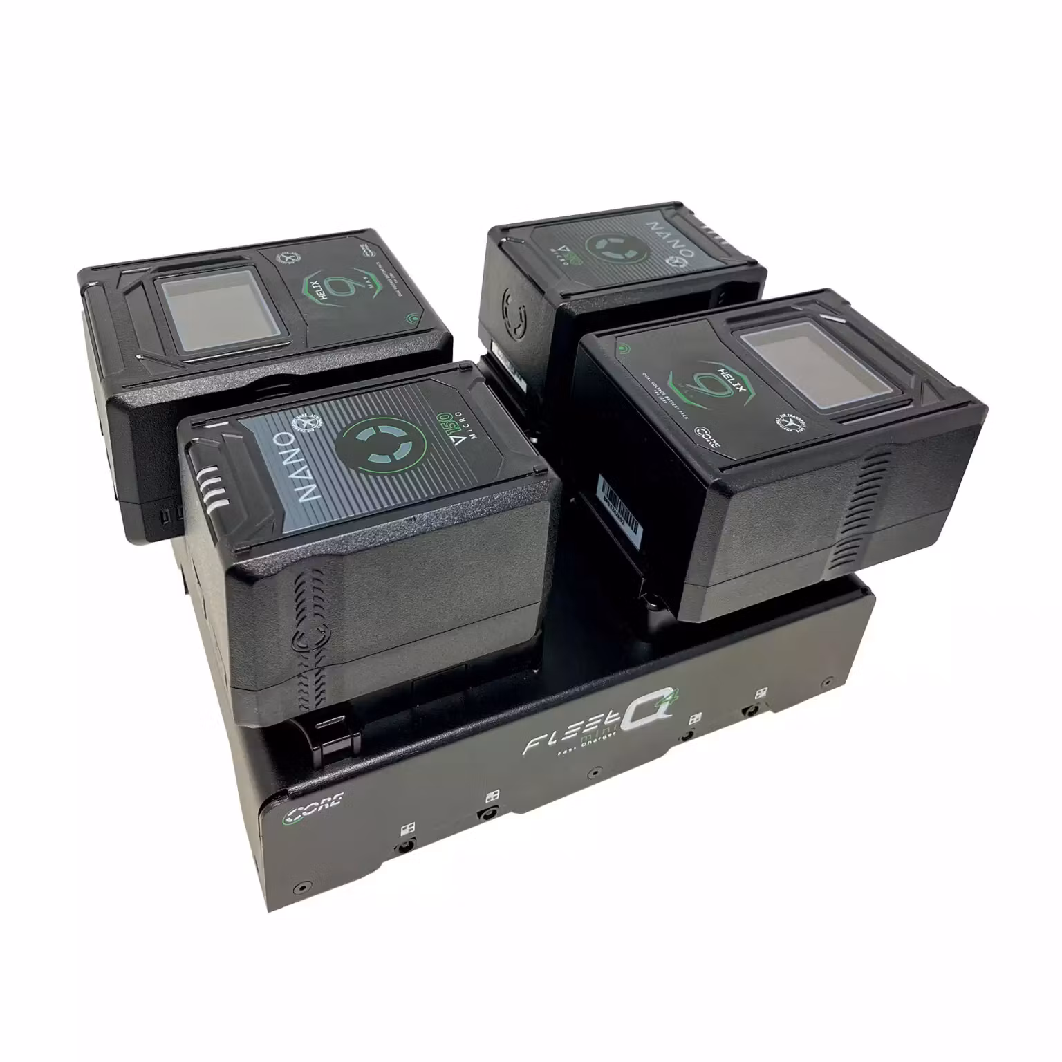 CORE FLEET Quad Mini Charger, 3A charge output per channel, V-mt Includes AC power cord