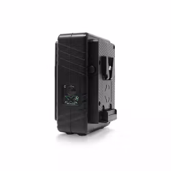 CORE Super Compact V-mount Fast Charger.  4hrs charger for two 98wh packs.  3A fast charge.  Upright design. 100v-240VAC input.  Includes AC Cable.