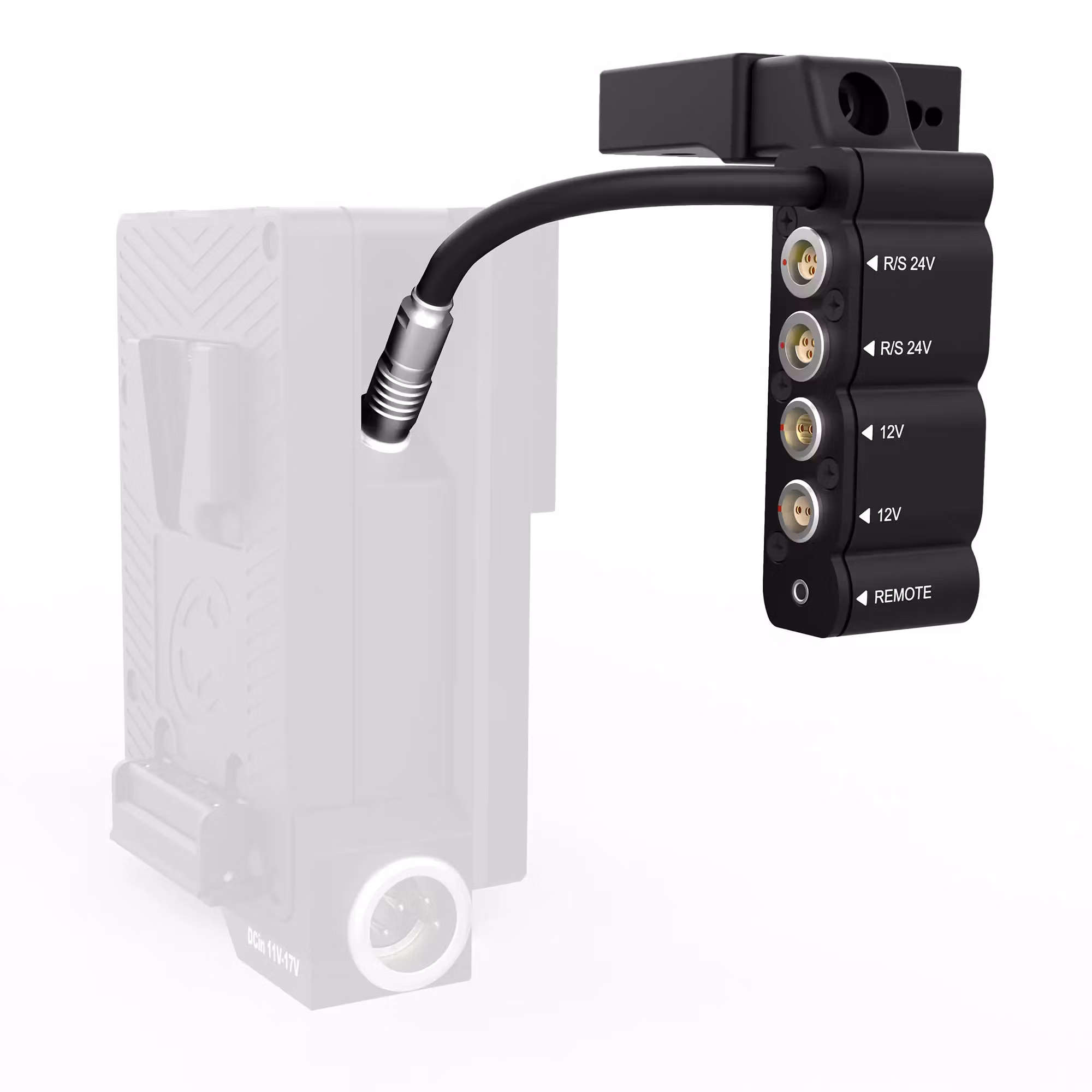 CORE PMC Burano IO Module extension for #PMC-BUR units.  Offers two 2pin 12v, 3A output, two 3pin 24v, 3A Output with R/S Loop thru.  Remote pass thru and CTRL connection.  Compatible with all Burano