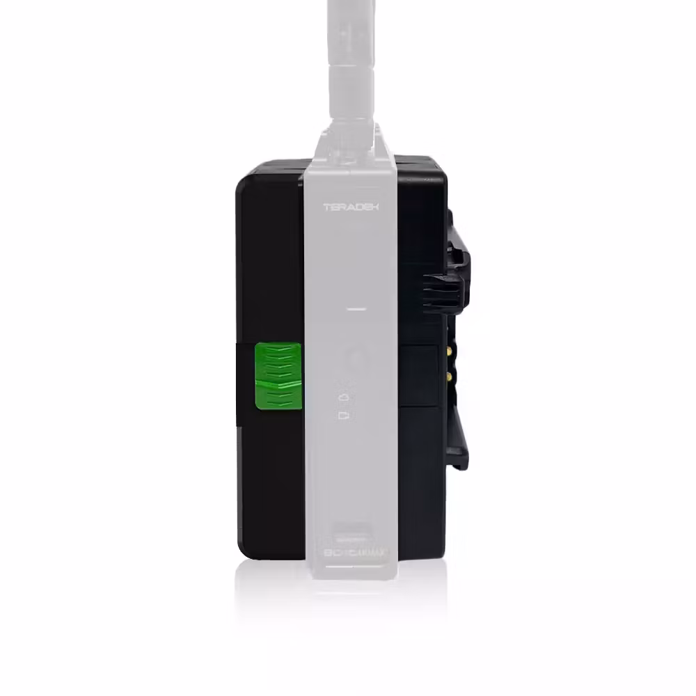 CORE Helix High Voltage Caddy for Teradek LT Transmitter, G-mount, 12v regulated output to 2pin Lemo