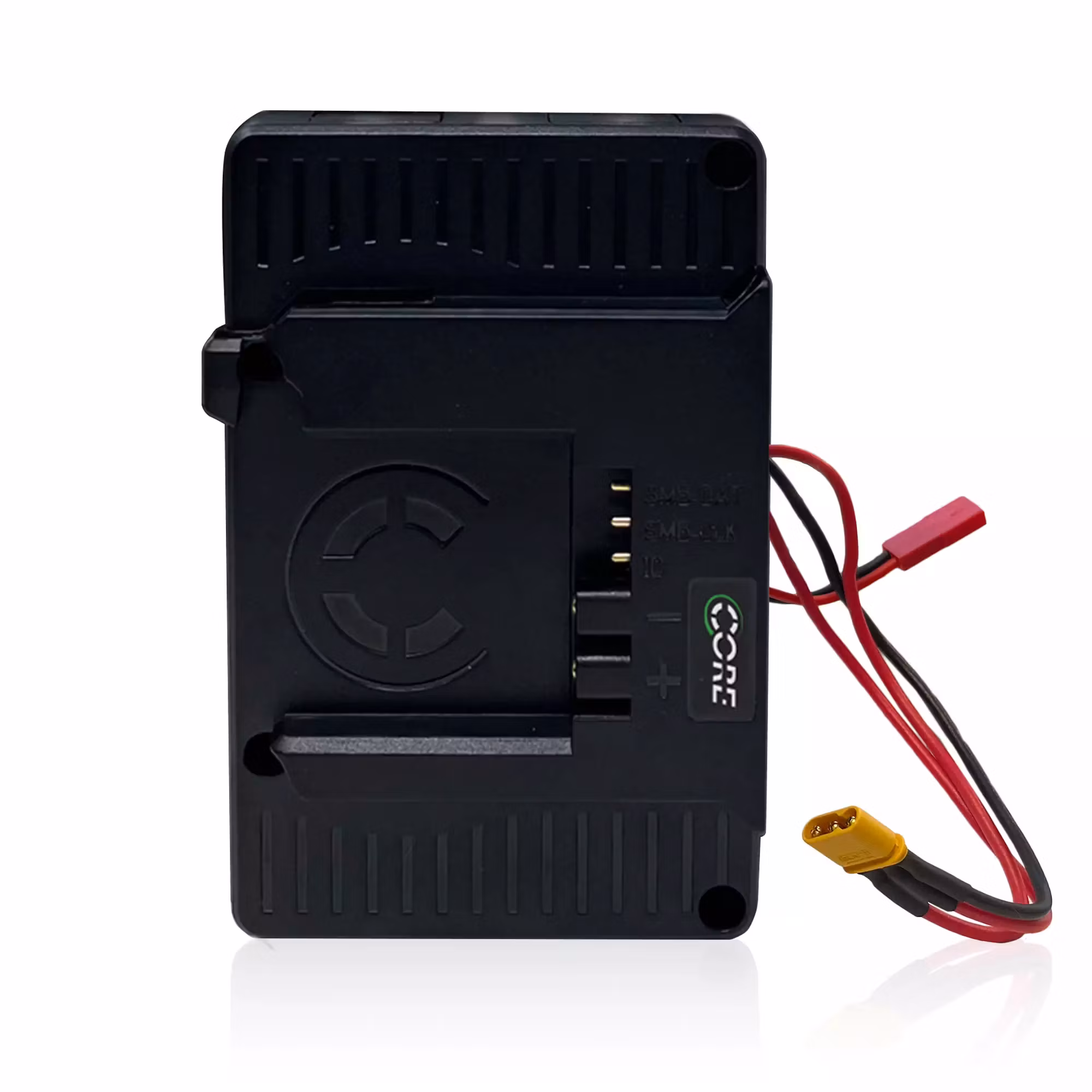 CORE Helix High Voltage Caddy for Teradek LT Transmitter, G-mount, 12v regulated output to 2pin Lemo