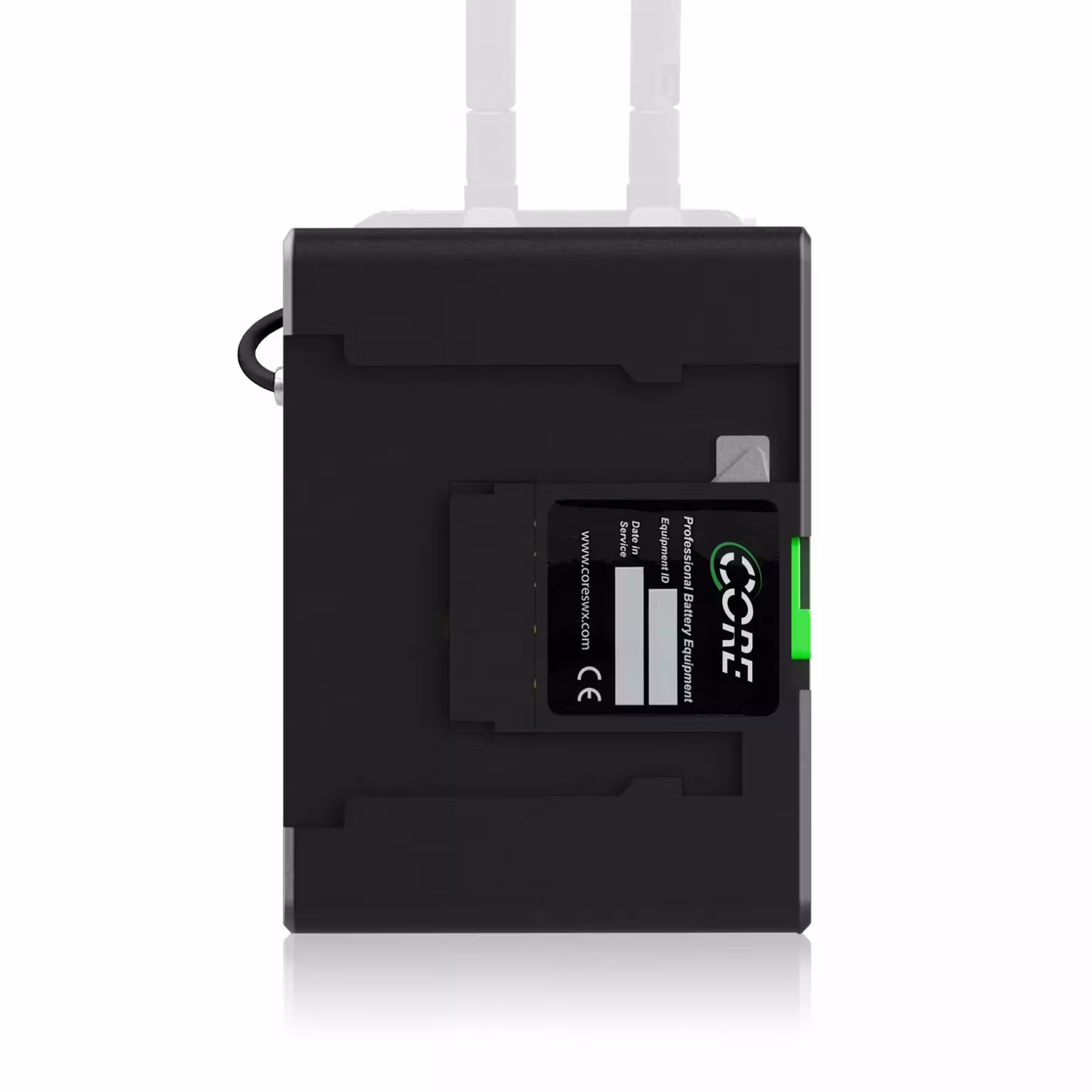 CORE Helix High Voltage Caddy for Teradek LT Transmitter, B-mount, 12v regulated output to 2pin Lemo