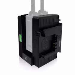 CORE Helix High Voltage Caddy for Teradek LT Transmitter, B-mount, 12v regulated output to 2pin Lemo