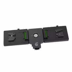 CORE Core 14v/28v Dual Battery Bracket for SmallHD Production Monitors, Helix V-mount Compatible and works with standard 14v V-mt Two on-board 12v Ptaps for powering accessories(2A per ptap output)