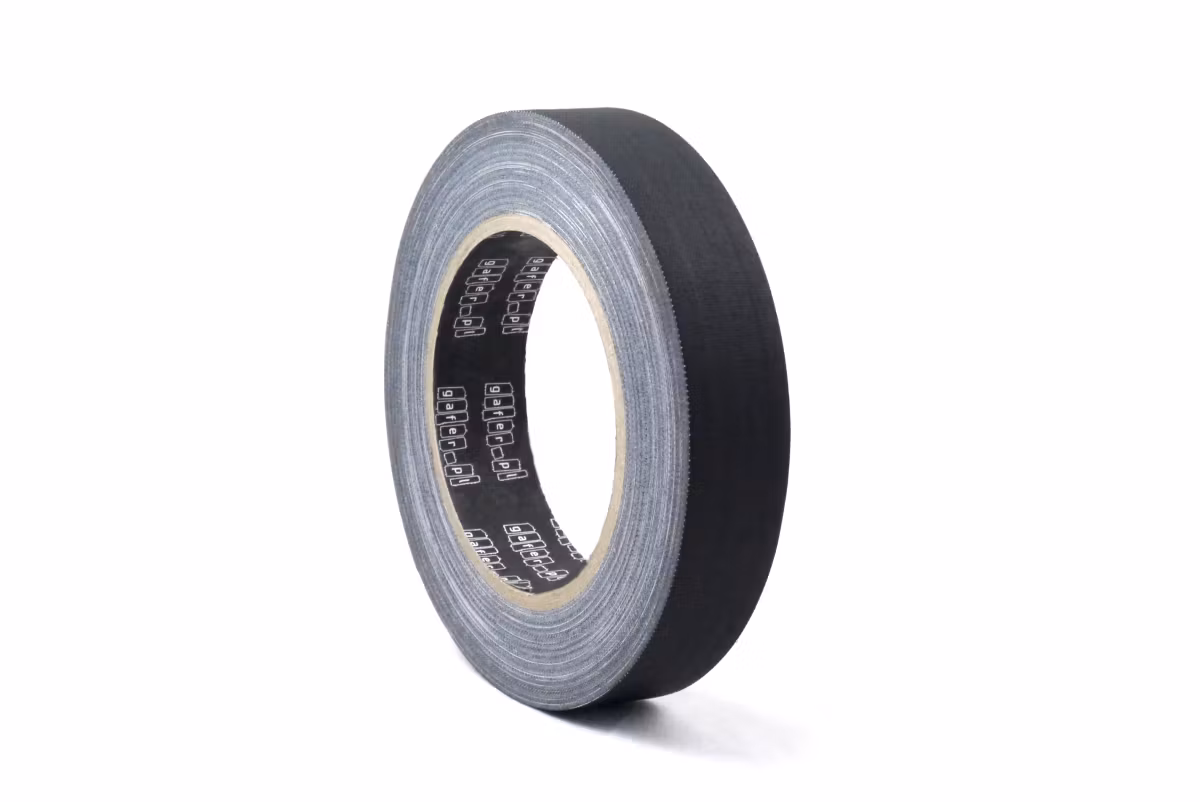 Gafer.PL Pro Matt Gaffer Tejp 24mm x 25m, Svart