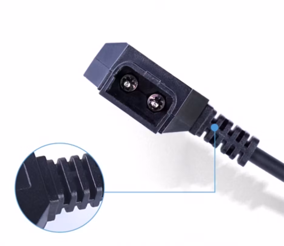 Coiled D-Tap to Hirose Power Cable for audio equipment