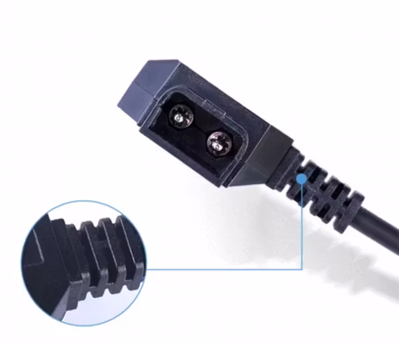 Coiled D-Tap to Hirose Power Cable for audio equipment