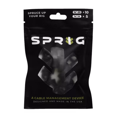 SPRIG Black Value pack 10x 1/4-20 Sprigs + 5x 3/8-16 Big Sprigs