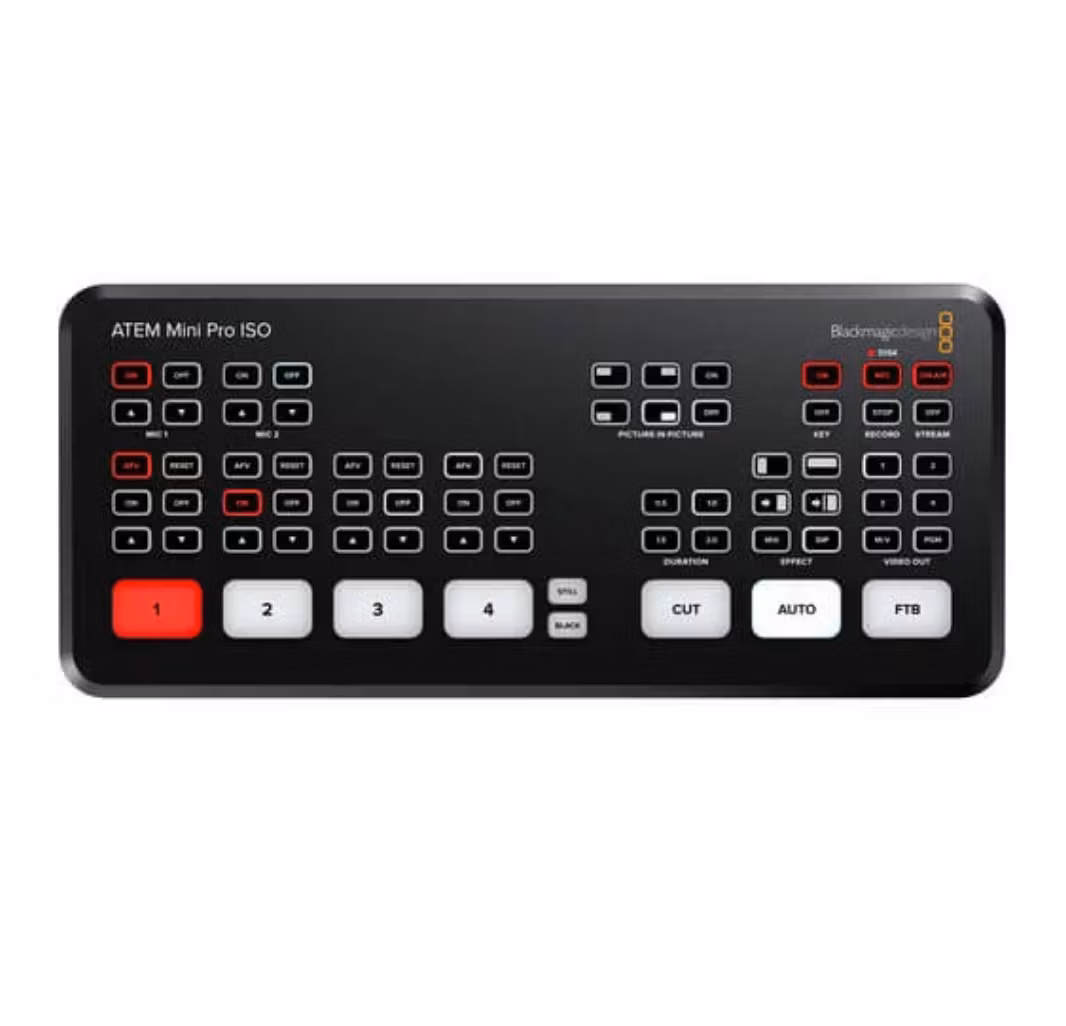 Blackmagic ATEM Mini Pro ISO HDMI Live Stream Switcher