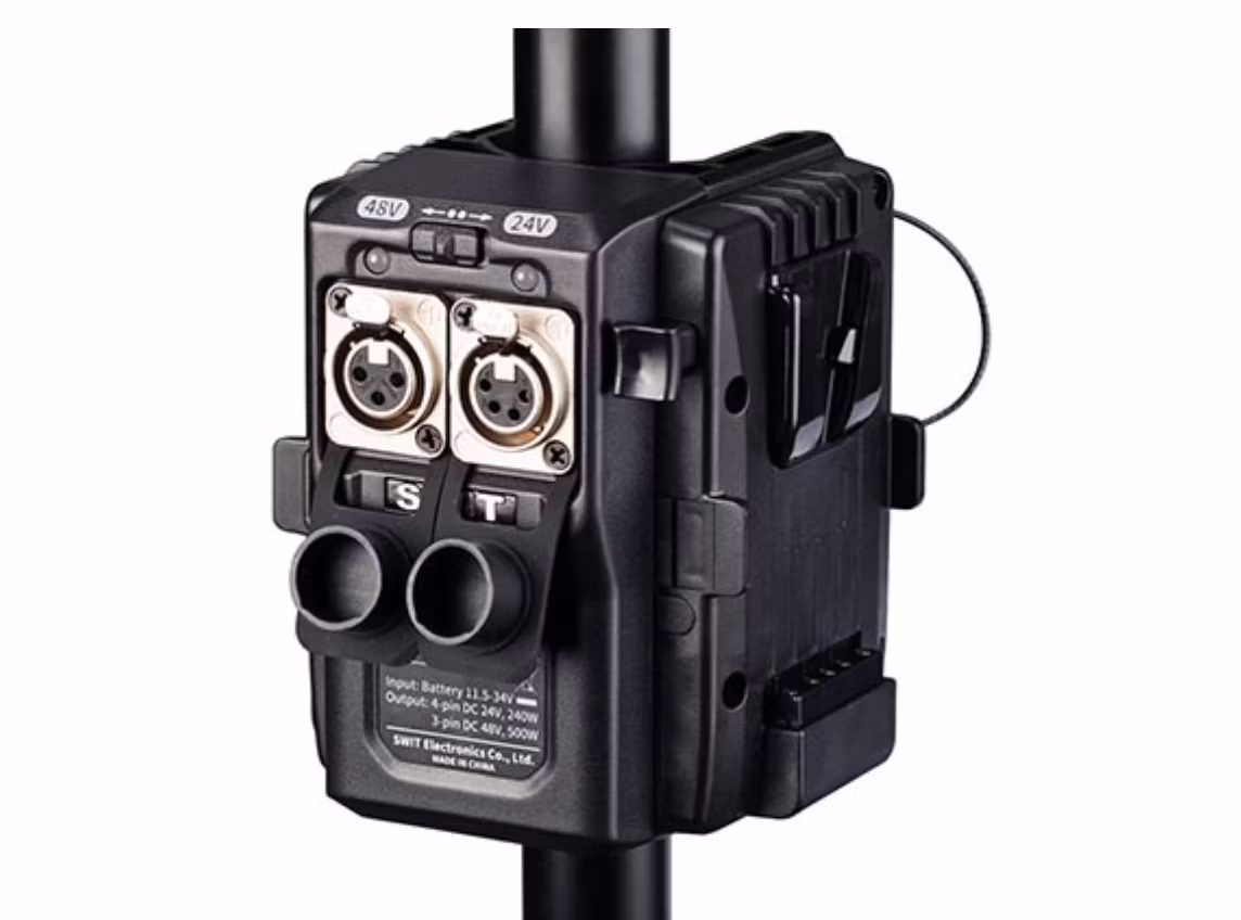 SWIT TD-R210S 48V/24V bank for 2x V-lock