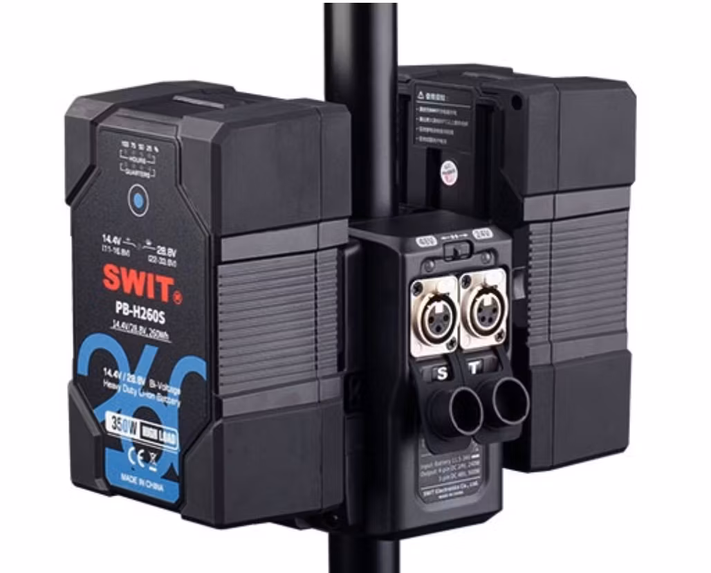 SWIT TD-R210S 48V/24V bank for 2x V-lock