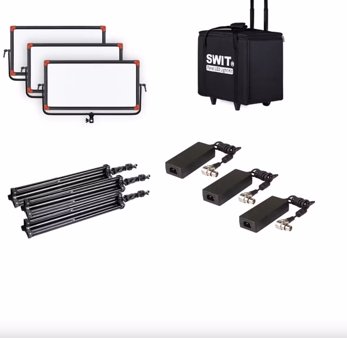 SWIT PL-E90D 3KIT 3xPL-E90D + Case and stands