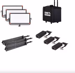 SWIT PL-E90D 3KIT 3xPL-E90D + Case and stands