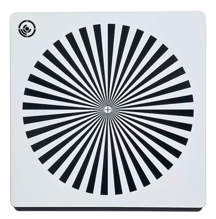 Forty One Thirty, White Camera Lens Focus Star Chart 100mm