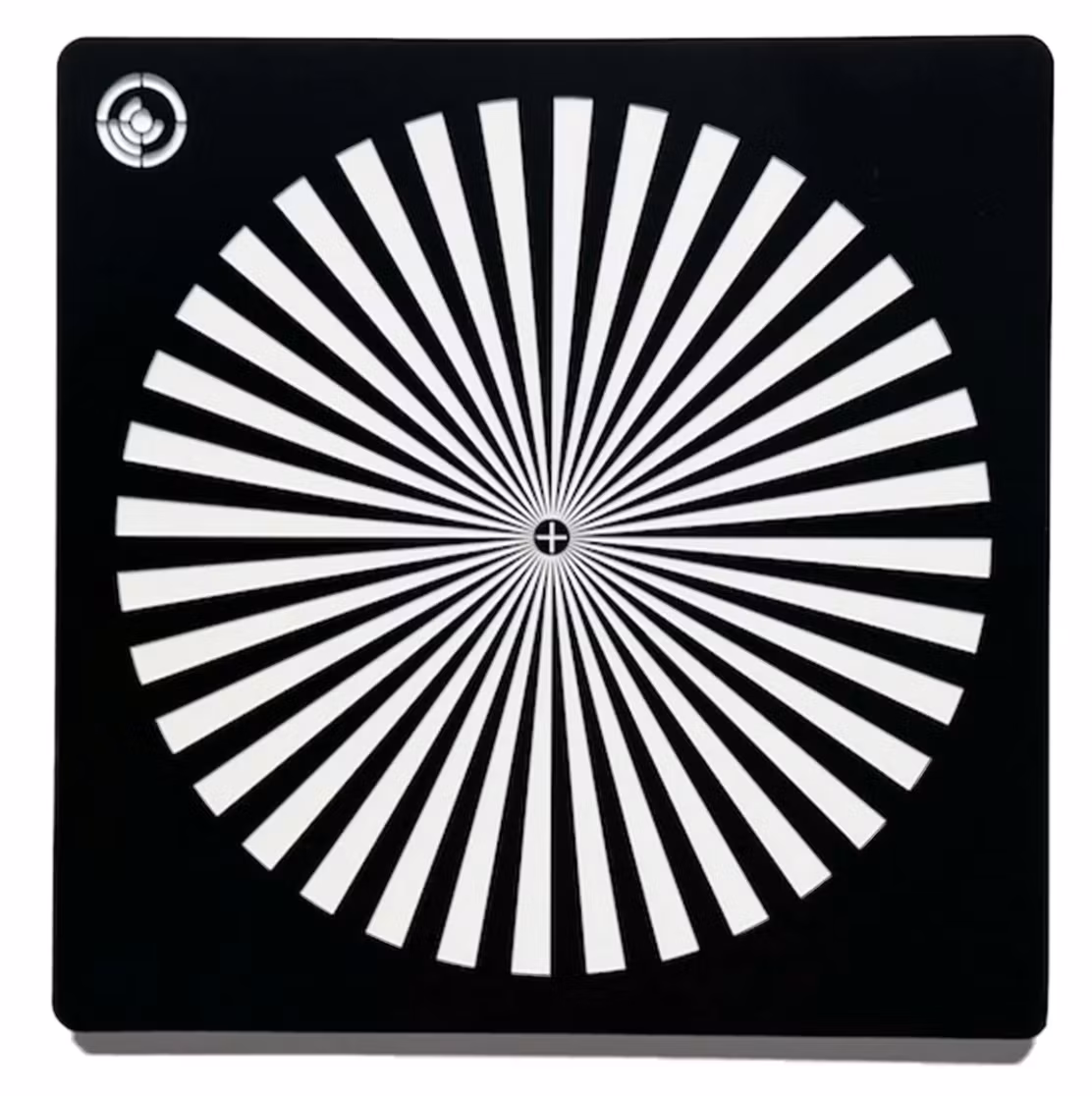 Forty One Thirty, Black Camera Lens Focus Star Chart 100mm