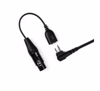 On Set Headsets Live Comms Adapter, For 4-Pin XLR and Motorola, connects to any 2-Pin Surveillance Headset and turns it into a Live Comms Pro - This allows monitoring of top wireless comms like Clear-