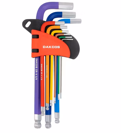 Insexnyckel sats, 9-nycklar Chrome Vanadium Steel – Imperial