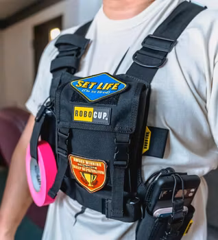 Chest Harness Vest Organizer with Silent Storage Pocket