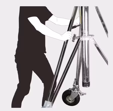 Kupo 756 Jumbo Stand with Braked Wheels