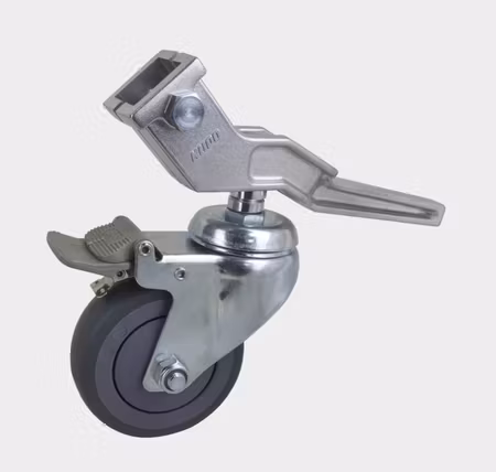 Kupo KC-100G 100mm Caster with Brake 30mm Square Adapter Set of Three