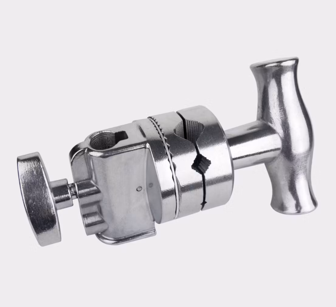 Kupo KCP-200 2-1/2" Grip Head with Big Handle - Silver, Gobo knut