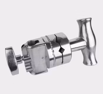 Kupo KCP-200 2-1/2" Grip Head with Big Handle - Silver, Gobo knut