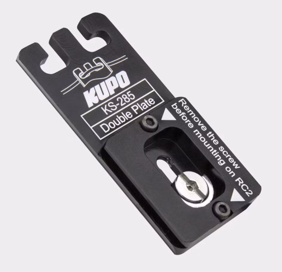 Kupo KS-285 Double Plate( Quick Release Plate For Arca-Swiss & Rc2 )