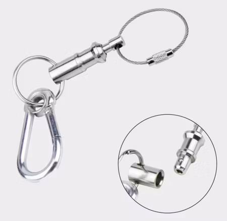 Kupo KS-702 *Quick Release Safetypin With Key Chain & Spring Hook