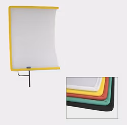 Kupo KT-2436OW 24"x 36" Open End Flag Frame - White Artificial Silk