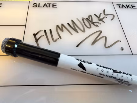 KLEENSLATE MARKER W/ ERASE CAP - BLACK