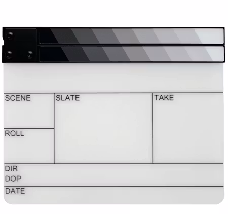 Filmsticks Gripsticks Grey Scale Sticks Clapperboard Kit (UK/EU) - Medium