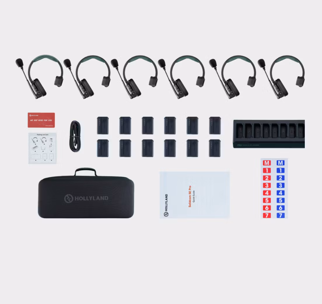 Hollyland Solidcom SE Pro- 6 Person Noise Cancelling Headset Intercom