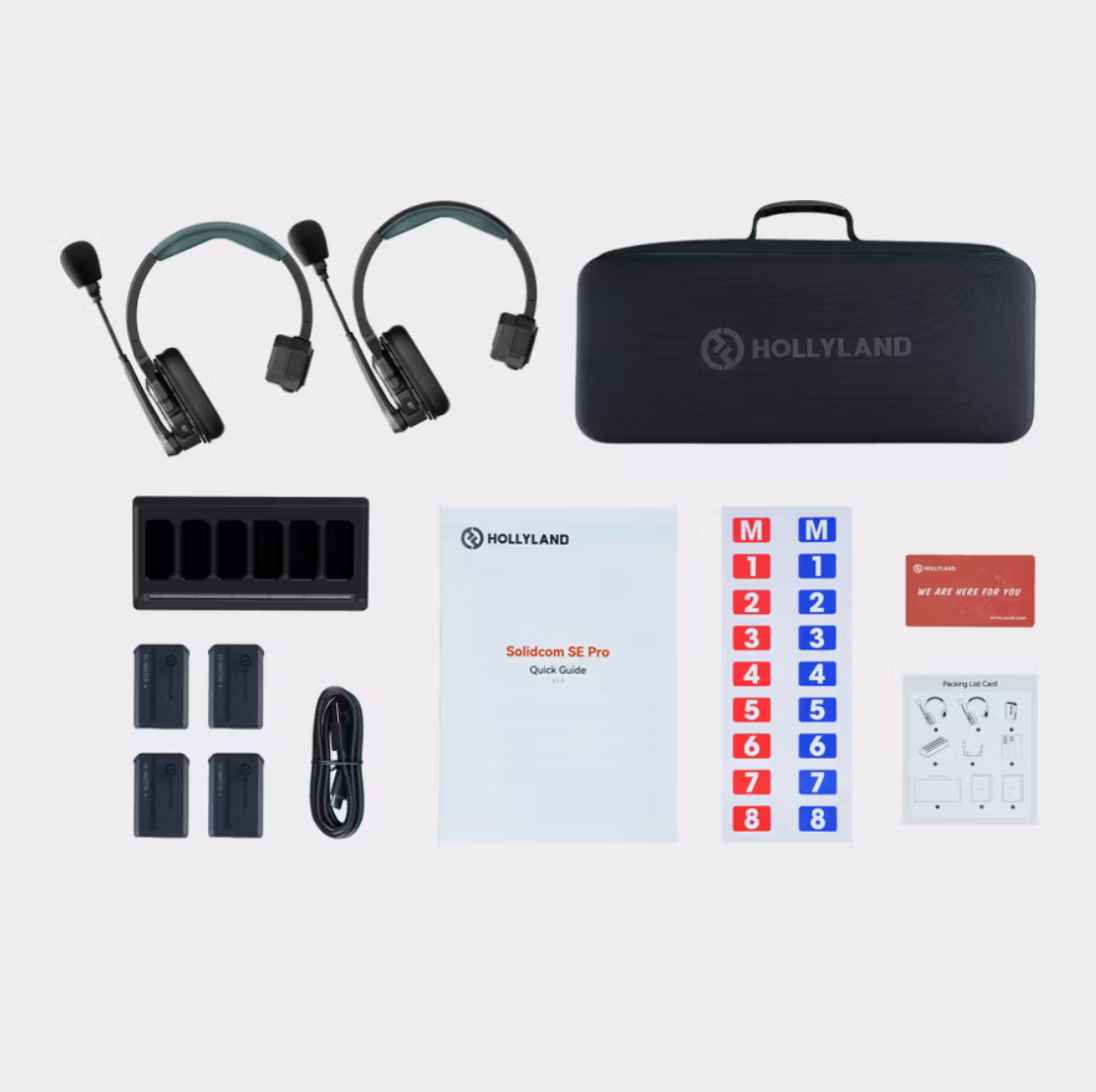 Hollyland Solidcom SE Pro- 2 Person Noise Cancelling Headset Intercom