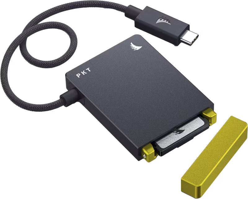 Angelbird Cardreader PKT I CFexpress 2.0 Type B I USB 4.0 I USB-C 3.2 Gen 2x2, up to 20 Gb/s connect