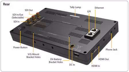 TVLogic F-10H, 10" Field Monitor with 1400 nits of brightness