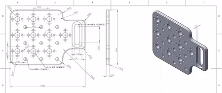 Universell cheese plate kamera sidomontering 3/8 tum 1/4 tum gänga