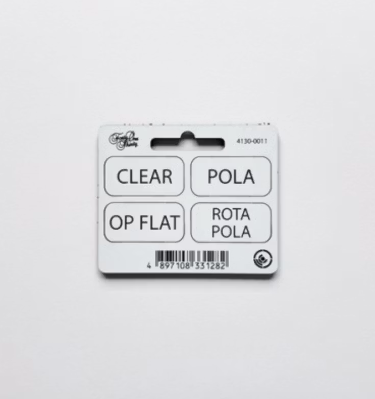 Forty One Thirty, General Tags, CLEAR, POLA, OP FLAT, ROTA POLA with velcro White/Black