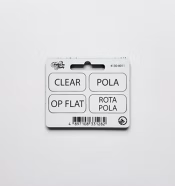 Forty One Thirty, General Tags, CLEAR, POLA, OP FLAT, ROTA POLA with velcro White/Black