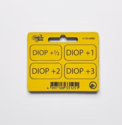 Forty One Thirty, Diopter Tags -DIOP 1/2 - 3 in with velcro Yellow/Black