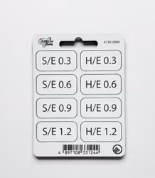 Forty One Thirty, Graduated Soft and Hard Edge - SE & HE Filter tabs 0.3 to 1.2 with velcro White